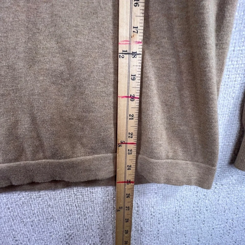 J. Crew Tan‎ Cotton Crewneck Long Sleeve Sweater Men's Size L